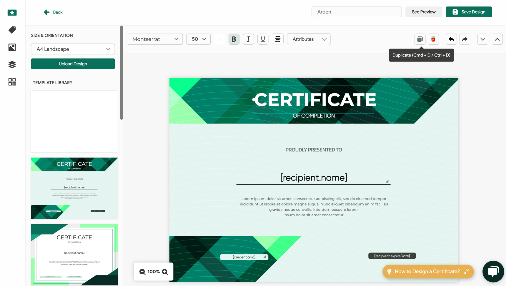 How To Use Shortcuts In The Credential Designer how-to-use-shortcuts-in-the-credential-designer